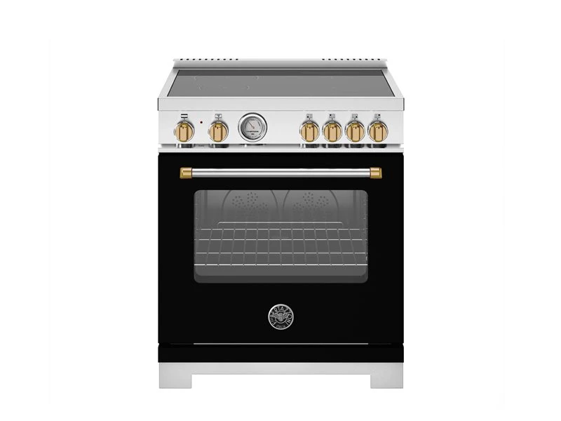 30 inch Induction Range, 4 Heating Zones, Electric Oven - Gold Accents MAS304INMNG