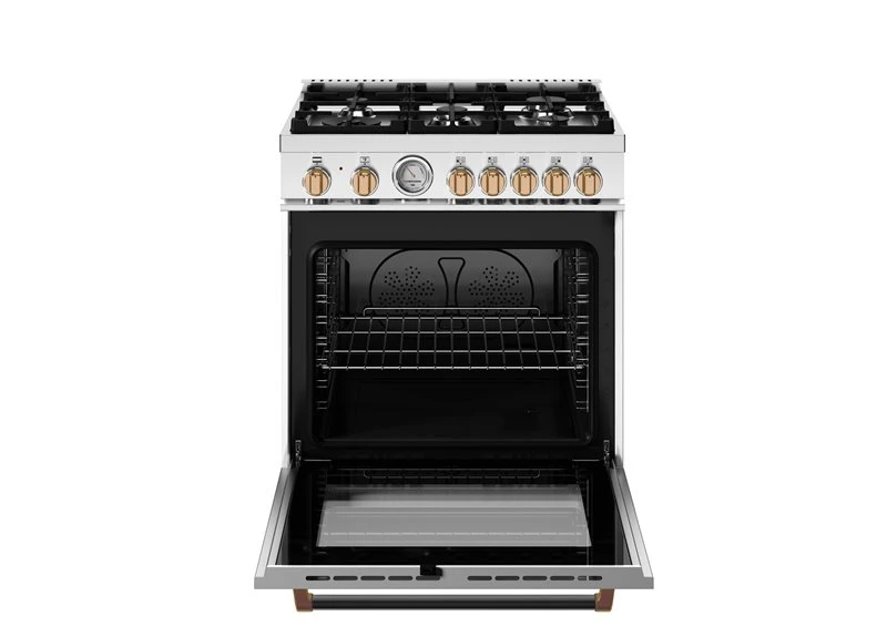 30 inch Dual Fuel, 5 Burners, Electric Oven - Gold Accents MAS305DFMNG