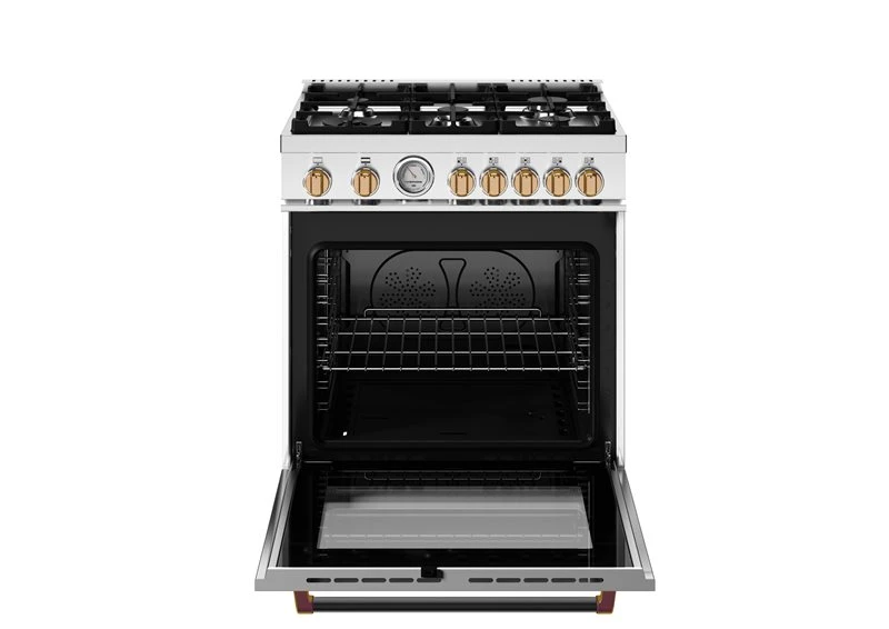 30 inch All Gas Range, 5 Burners - Gold Accents MAS305GASBG