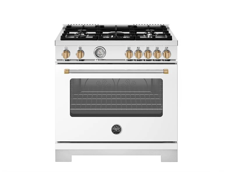 36 inch All Gas Range, 5 Burners - Gold Accents MAS365GASBG