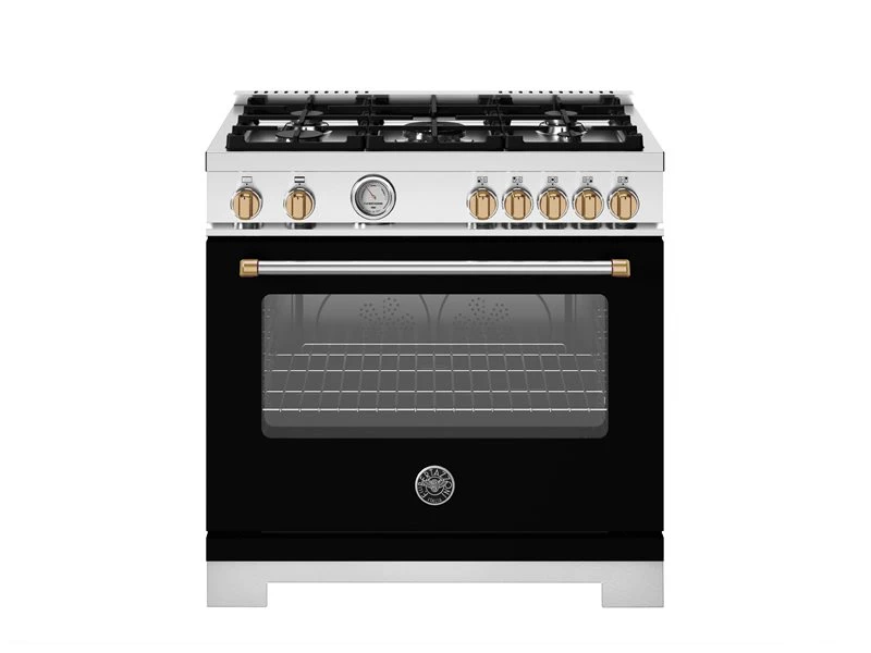 36 inch All Gas Range, 5 Burners - Gold Accents MAS365GASNG