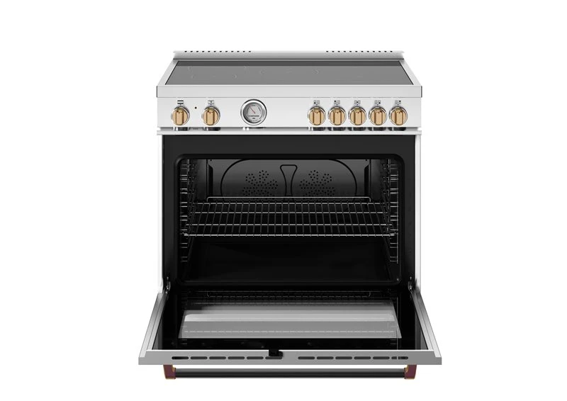 36 inch Induction Range, 5 Heating Zones, Electric Oven - Gold Accents MAS365INMNG