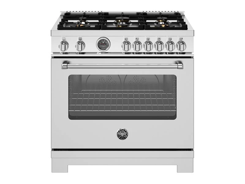 36 inch All Gas Range, 6 Brass Burners and Cast Iron Griddle MAS366BCFGMXT