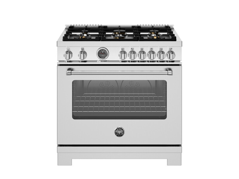 36 inch All Gas Range, 6 Brass Burners and Cast Iron Griddle MAS366BCFGMXT