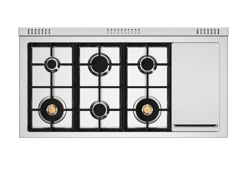 48 inch All Gas Range, 6 Brass Burner and Griddle MAS486BTFGMXT