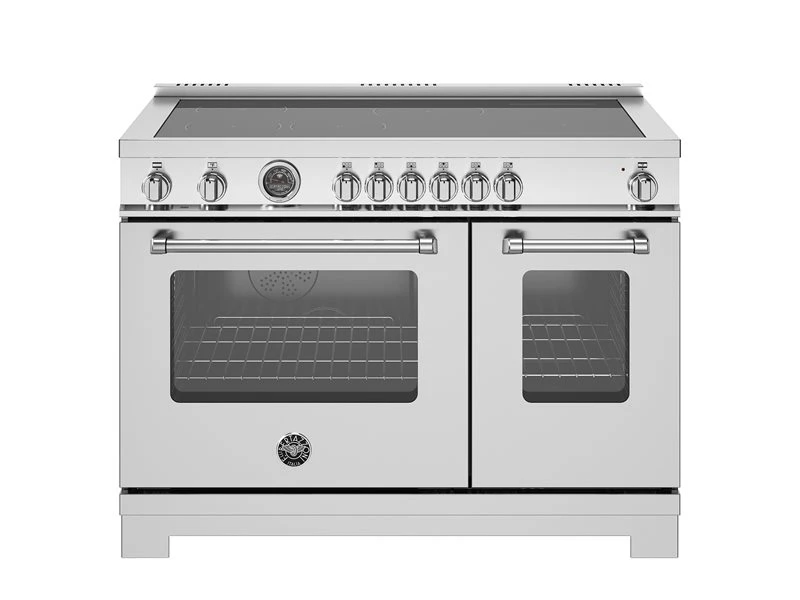 48 inch Induction Range, 6 Heating Zones and Cast Iron Griddle, Electric Self-Clean Oven MAS486IGFEPXT