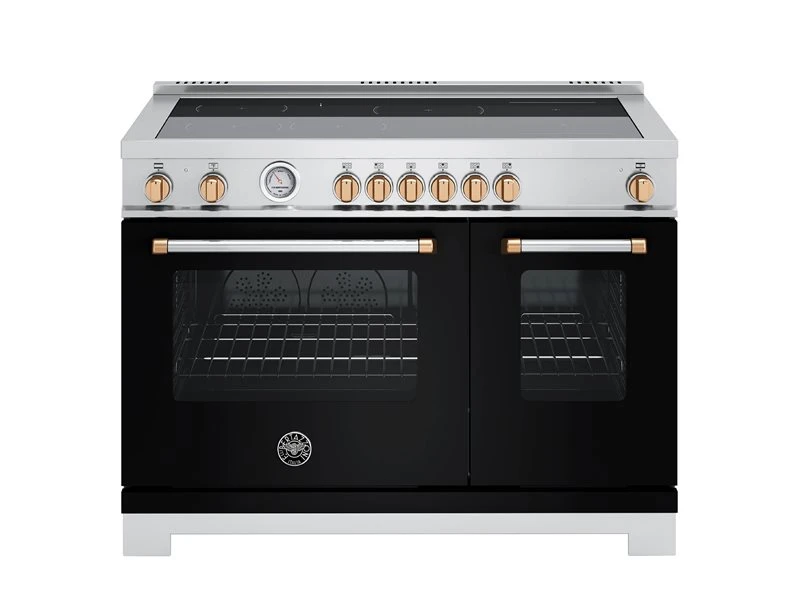 48 inch Induction Range, 6 Heating Zones, Electric Oven - Gold Accents MAS486INMNG