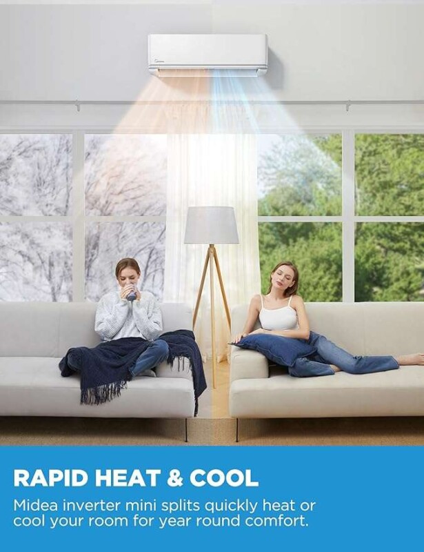 24000 BTU Mini Split AC/Heating system, 208/230V, 18.5 SEER2 MASA62421HS26