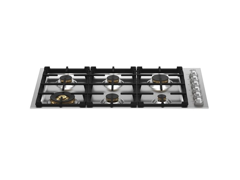 36 Drop-in Gas Cooktop 6 brass burners MAST366QBXT