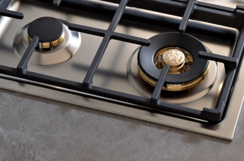 36 Drop-in Gas Cooktop 6 brass burners MAST366QBXT