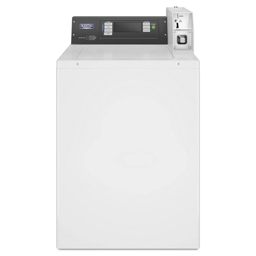 Commercial Top-Load Washer, Coin Drop Installed MAT24PDAWW
