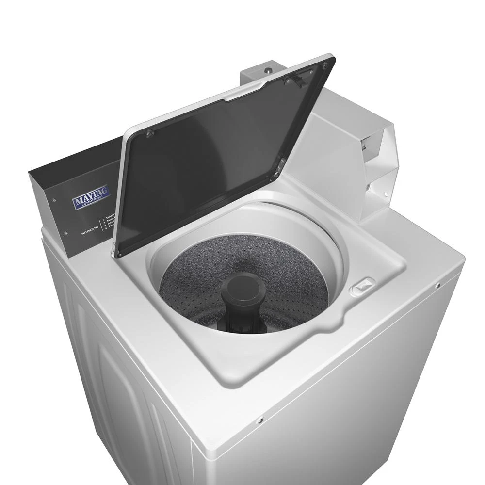 Commercial Top-Load Washer, Coin Drop Installed MAT24PDAWW