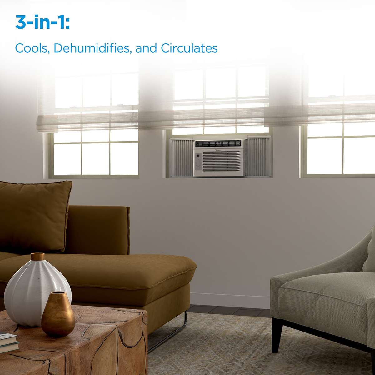 5,000 BTU Window Air Conditioner with Remote Control, Cools up to 150 sq. ft. MAW05R1JWTB