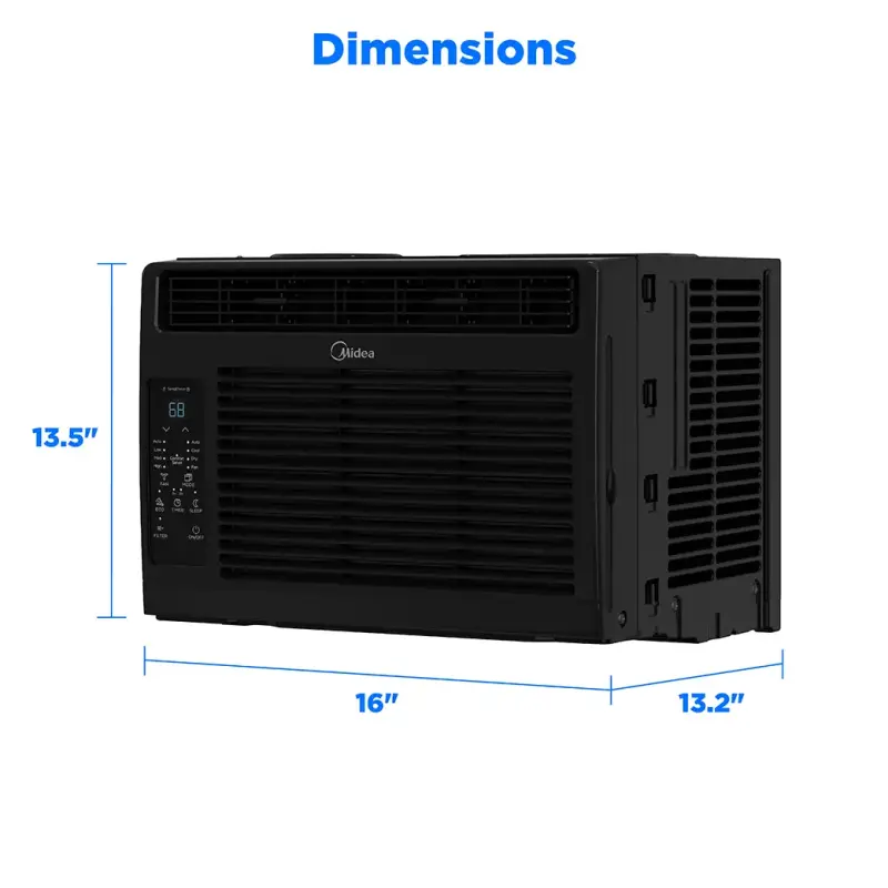 5,000 BTU DOE Window Air Conditioner with ComfortSense Remote, for spaces up to 150 sq. ft. MAW05R1WBLT