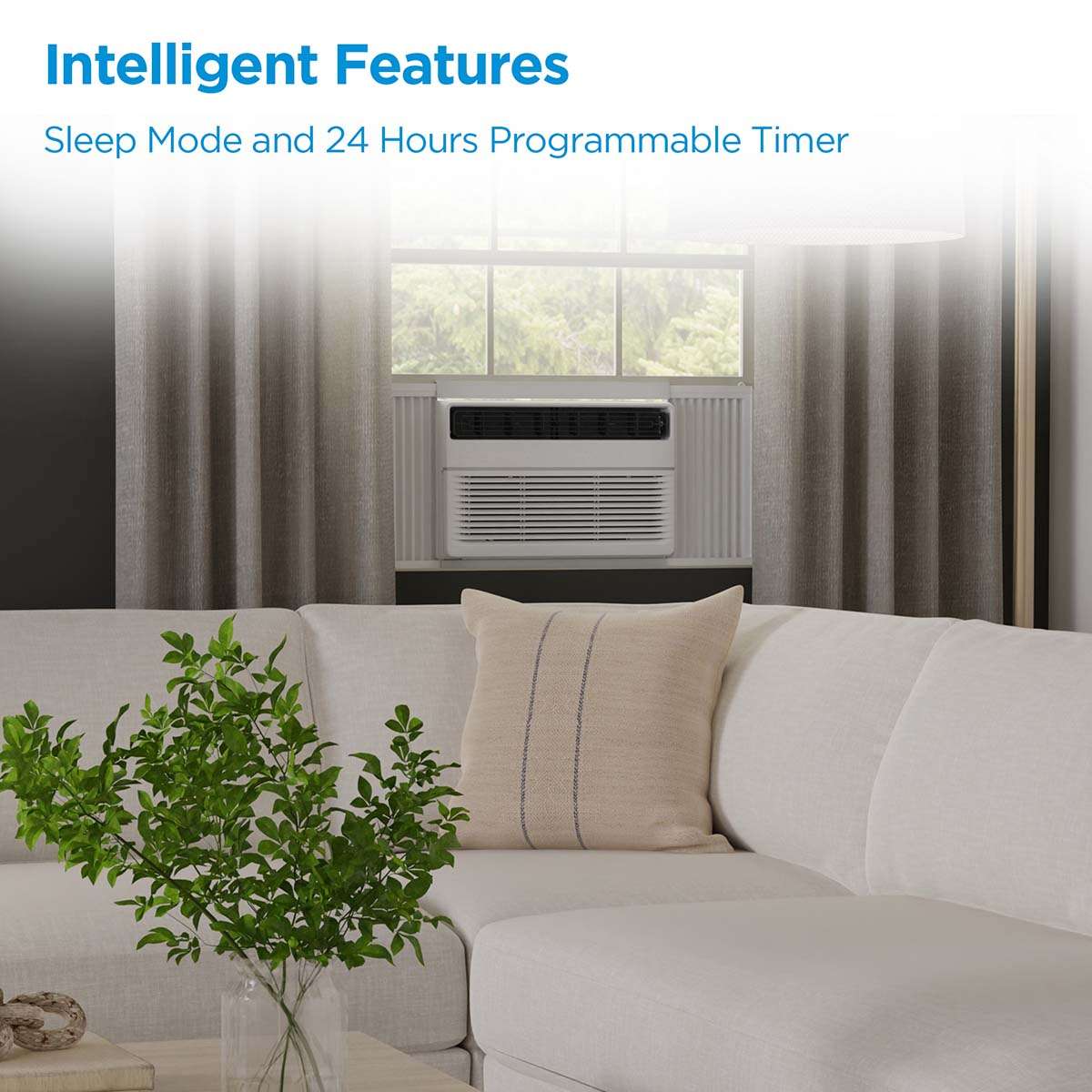 6,000 BTU Window Air Conditioner with ComfortSense Remote, Cools up to 250 sq. ft. MAW06R1JWTB