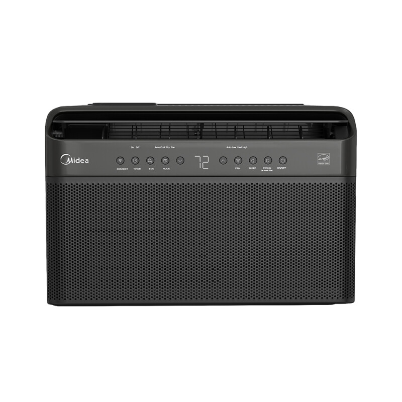 6,000 BTU DOE U-Shaped Smart Window Air Conditioner, for spaces up to 250 sq. ft. (Black) MAW06V1UBL