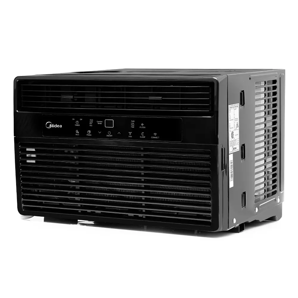 8,000 BTU Smart Window Air Conditioner with ComfortSense Remote, Cools up to 350 sq. ft. MAW08S1DWBL
