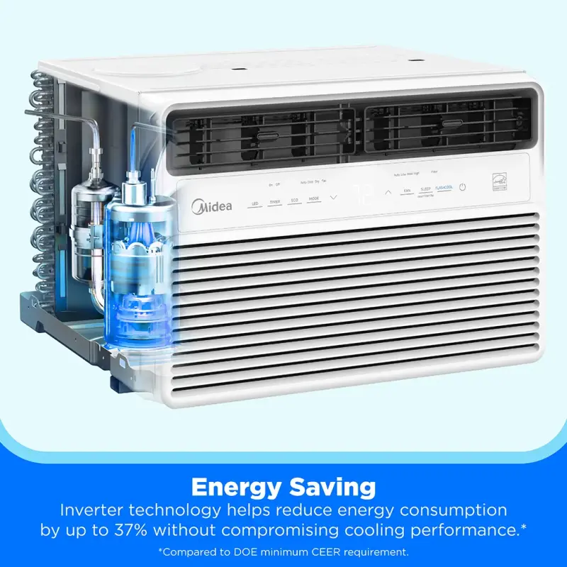 8,000 BTU DOE Smart Inverter Air Conditioner, for spaces up to 350 sq. ft. MAW08S1VWWTT