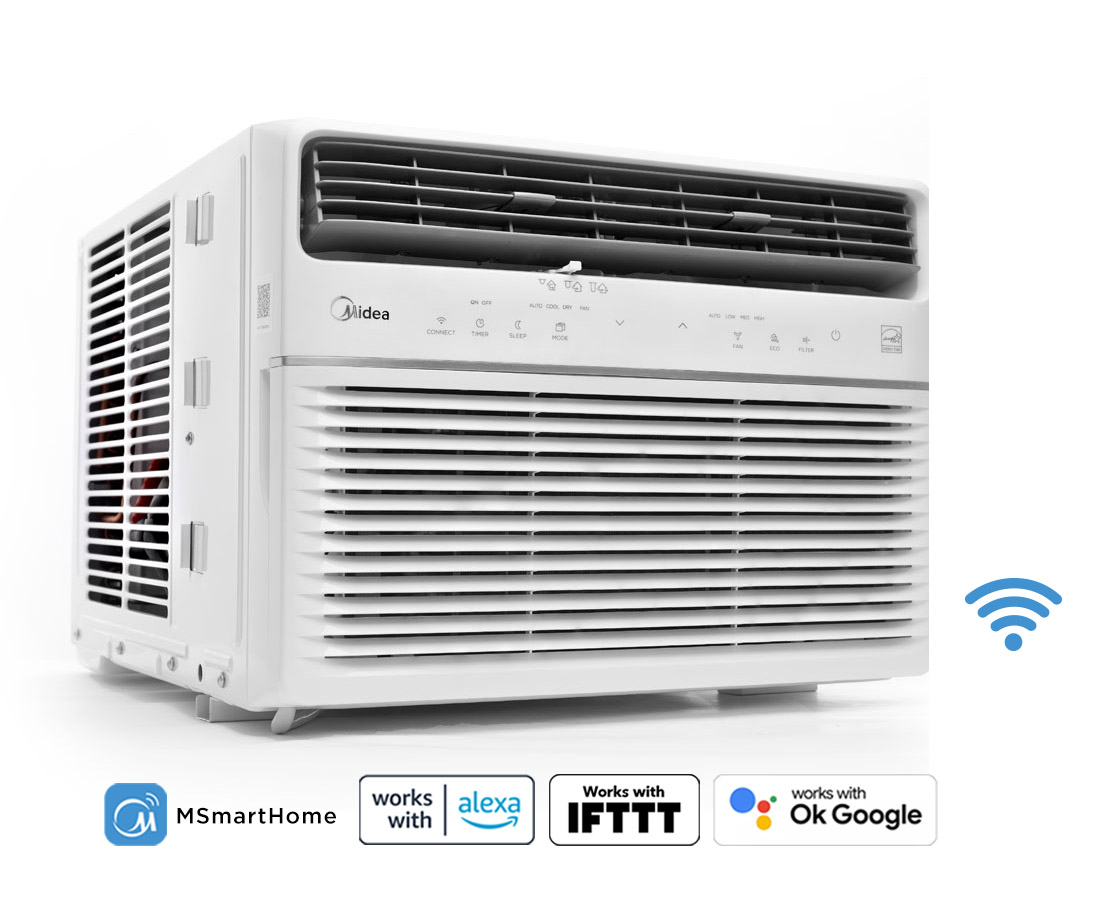 8,000 BTU SmartCool Window Air Conditioner with WiFi and Voice Control MAW08S1YWT