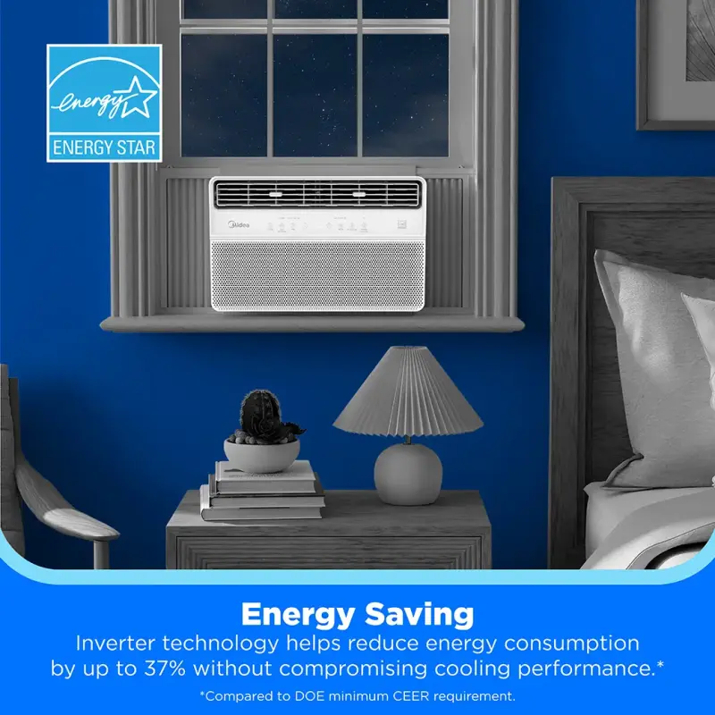 10,000 BTU DOE Smart Inverter Plus Window Air Conditioner, for spaces up to 450 sq. ft. MAW10RV1CWT