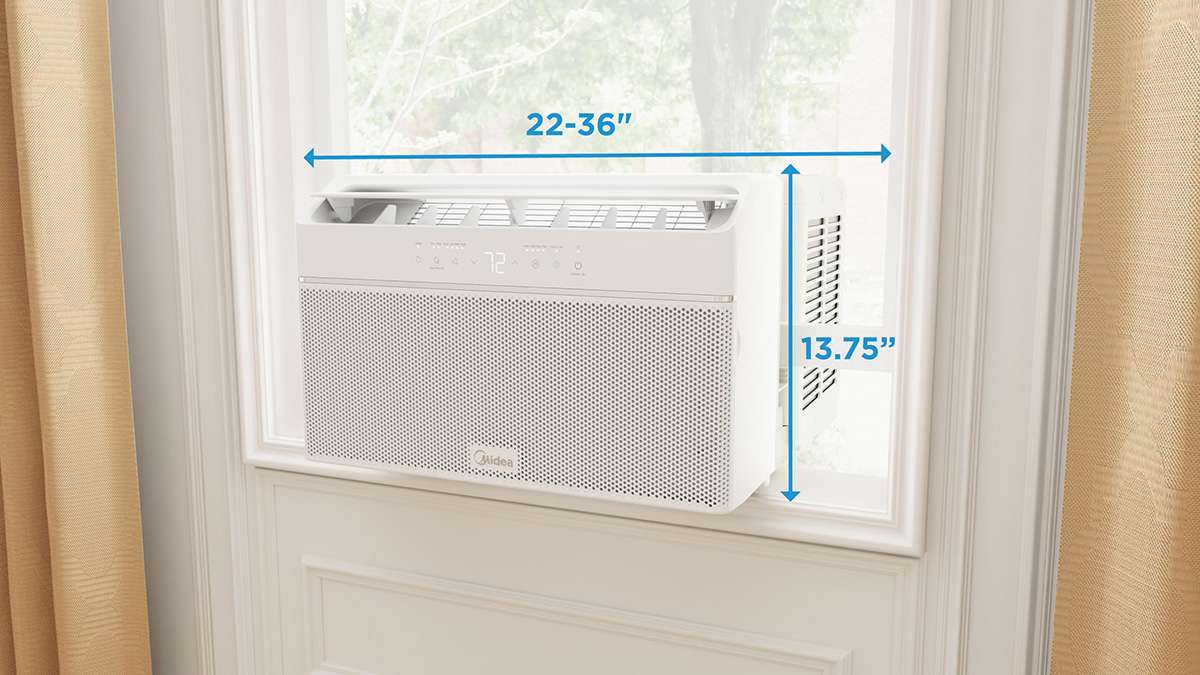 10,000 BTU DOE U-Shaped Smart Window Air Conditioner, for spaces up to 350 sq. ft. MAW10U2QWT