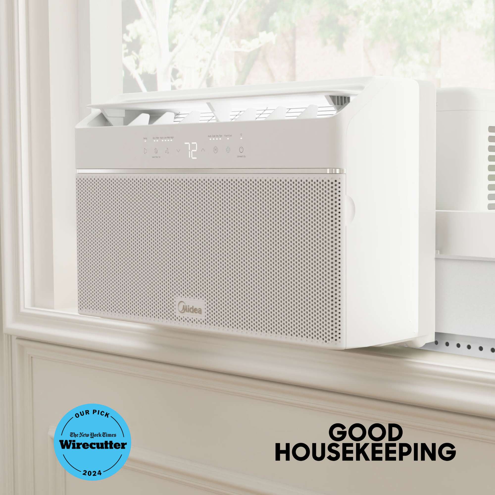 10,000 BTU DOE U-Shaped Smart Window Air Conditioner, for spaces up to 350 sq. ft. MAW10U2QWT