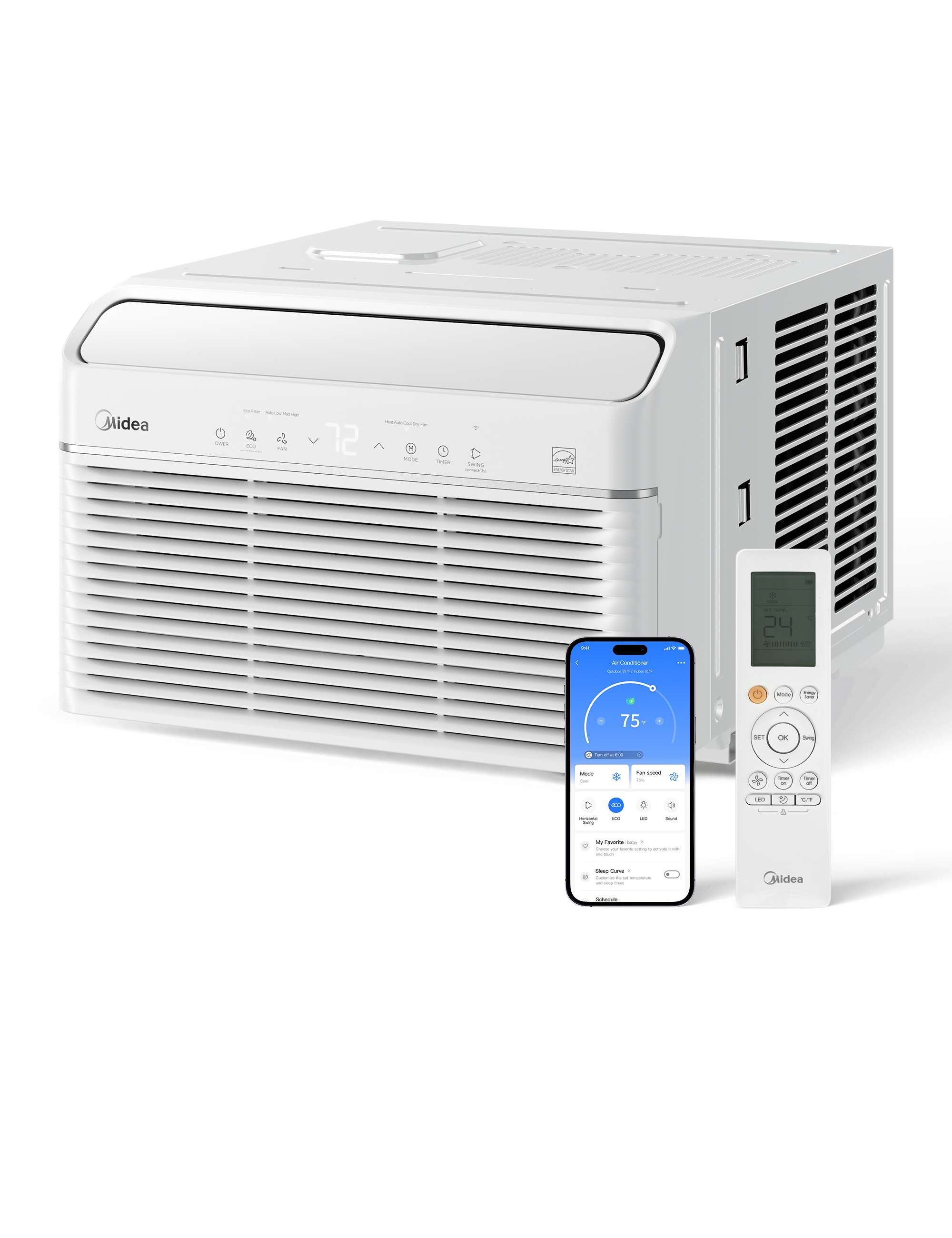 12,000 BTU DOE Smart Inverter Window Air Conditioner, for spaces up to 550 sq. ft. MAW12HV1CWT