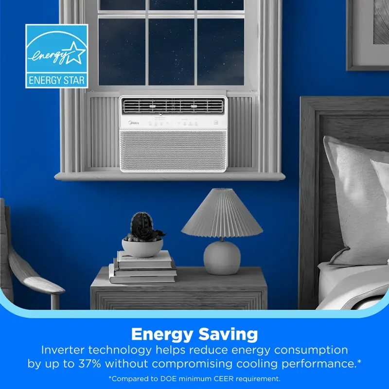 12,000 BTU DOE Smart Inverter Plus Window Air Conditioner, for spaces up to 550 sq. ft. MAW12RV1CWT