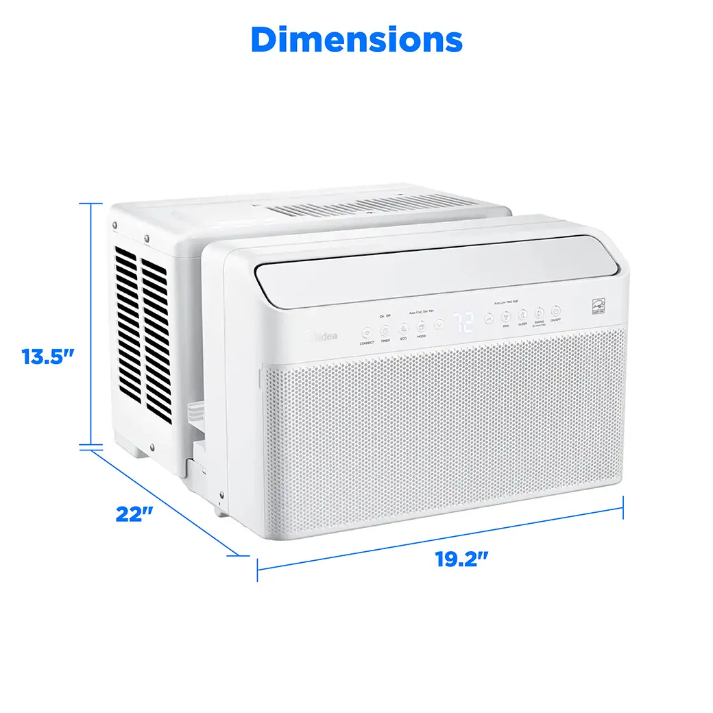 12,000 BTU DOE U-Shaped Smart Window Air Conditioner, for spaces up to 350 sq. ft. MAW12U2QWT