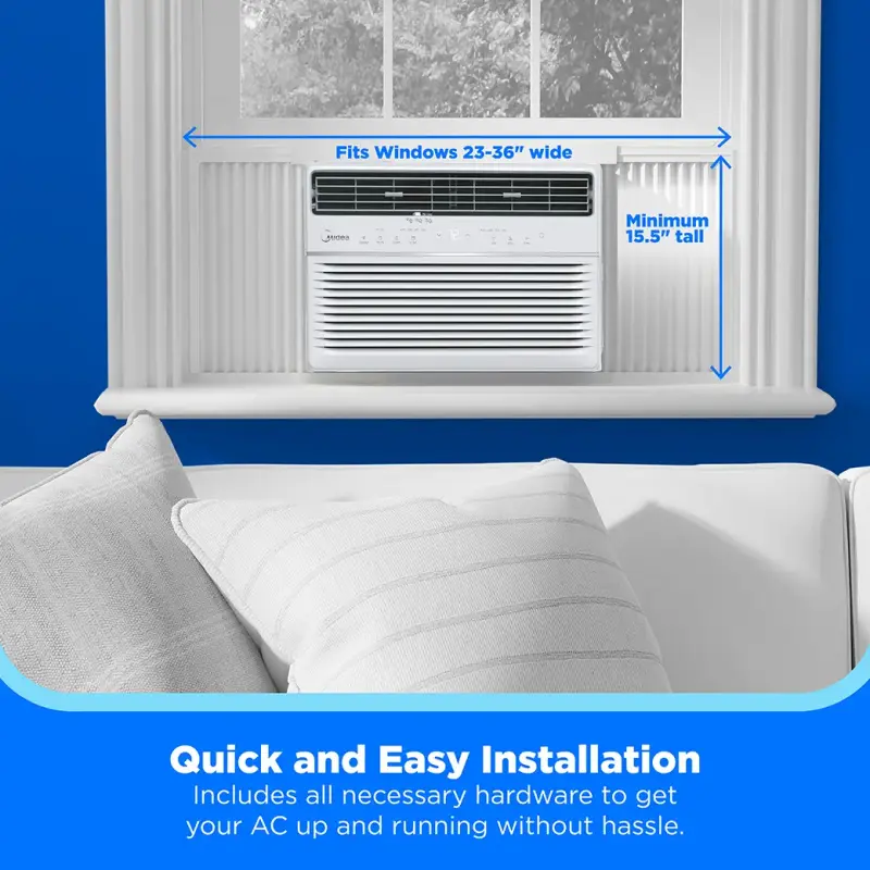 14,000 BTU DOE Smart Window Air Conditioner, for spaces up to 700 sq. ft. MAW14S1YWT