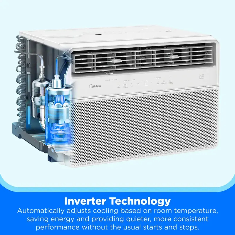 24,000 BTU DOE Smart Inverter Plus Window Air Conditioner, for spaces up to 1,500 sq. ft. MAW24RV1CWT