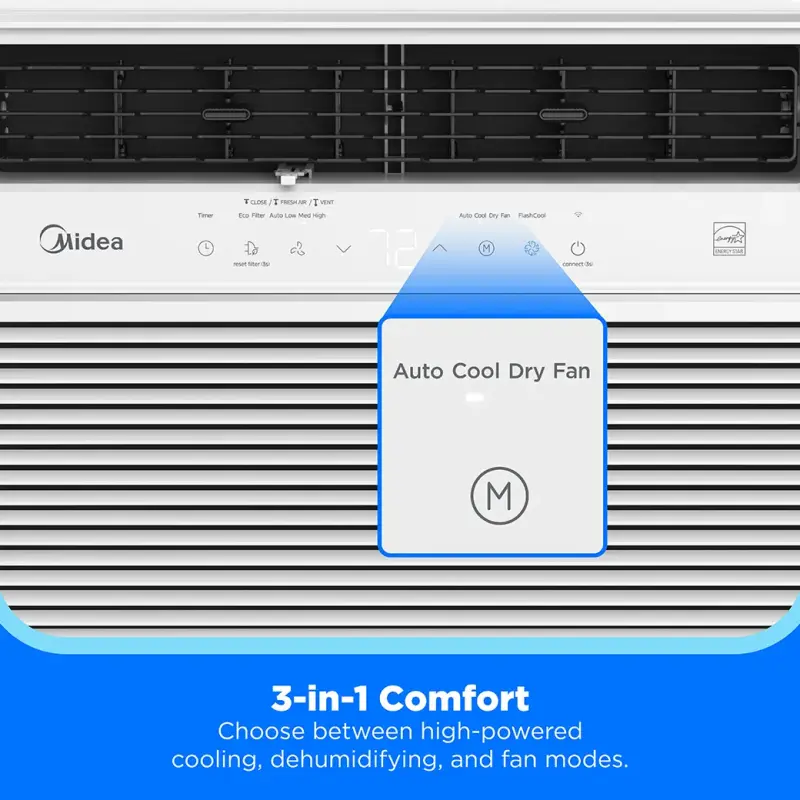 24,000 BTU DOE Smart Inverter Window Air Conditioner, for spaces up to 1,500 sq. ft. MAW24S2YWTS