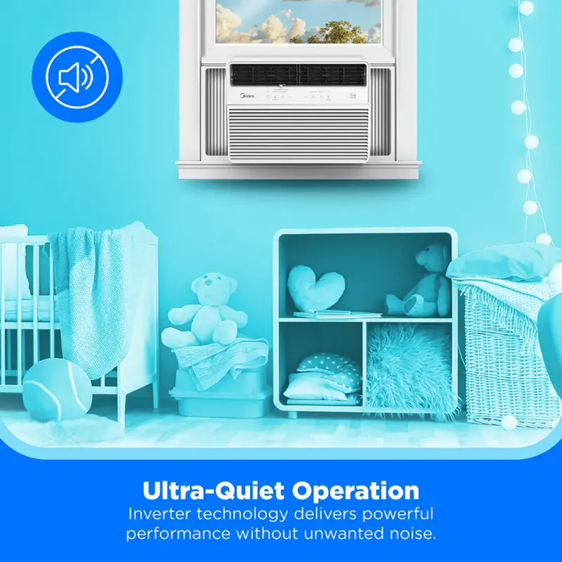 24,000 BTU DOE Smart Inverter Window Air Conditioner, for spaces up to 1,500 sq. ft. MAW24S2YWTS