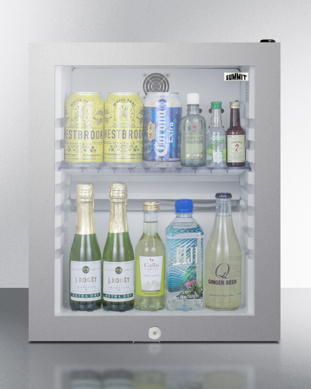 16" Wide Compact Minibar MB13GLSS
