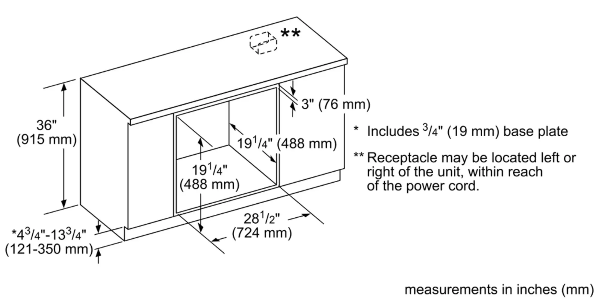 Professional Built-in Microwave 30'' MB30WP