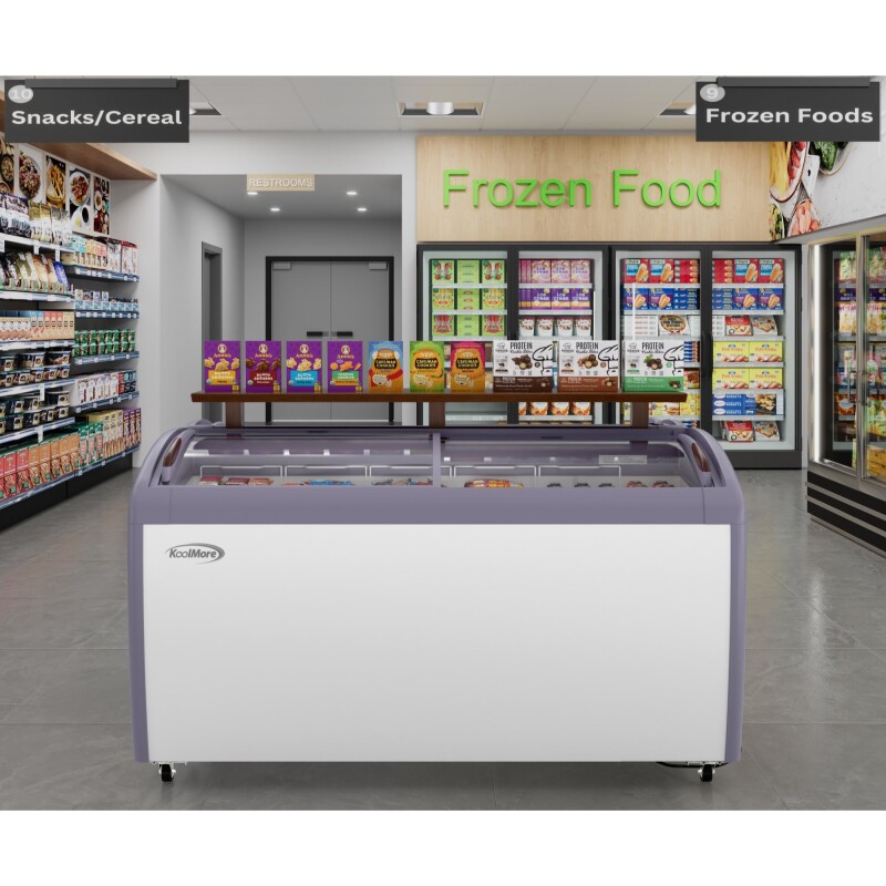 60 in. Display Ice Cream Freezer - 16 cu ft MCF16C