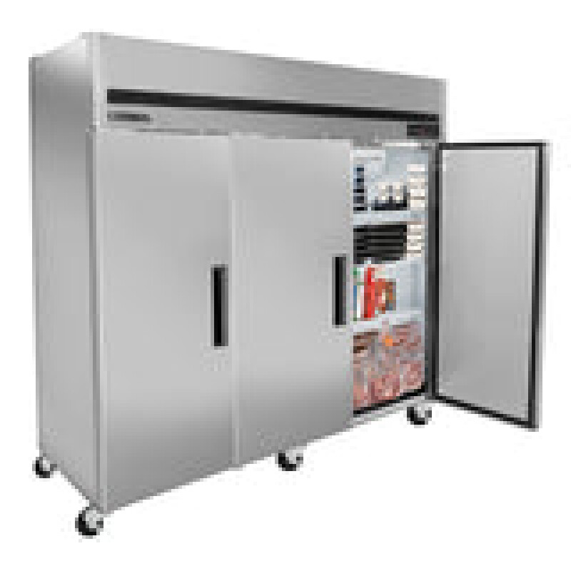 Maxx Cold Triple Door Top Mount Reach-In Freezer MCFT72FDHC