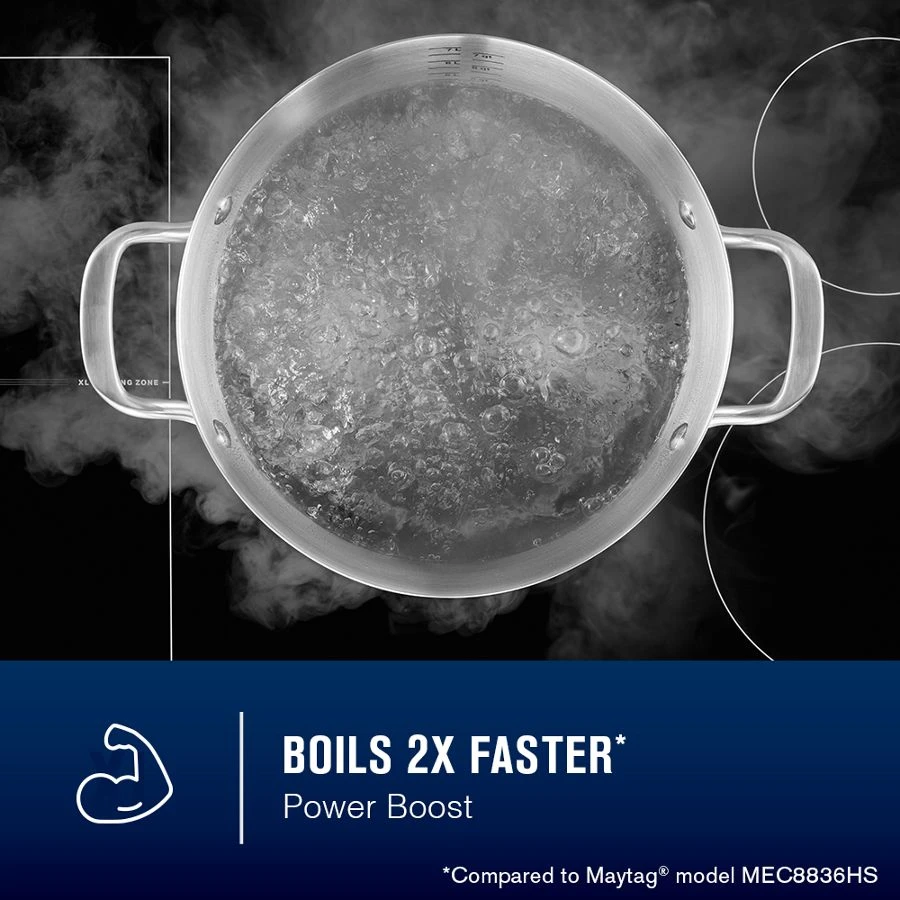 36-Inch Wide Induction Cooktop with Power Boost MCIT8036SB