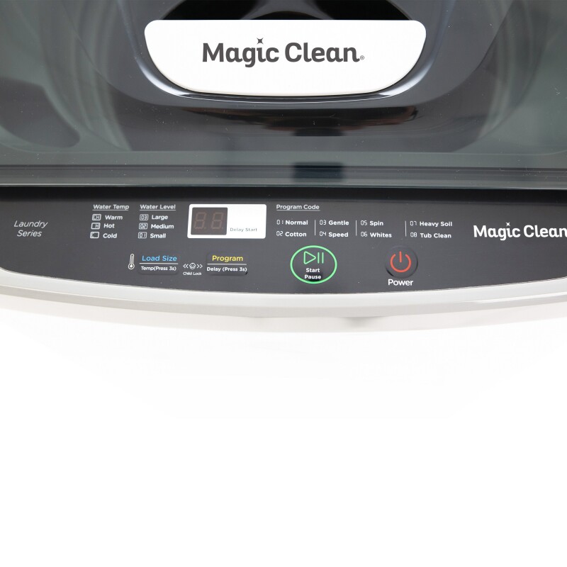 Magic Clean 1.38 cu. ft. Compact Top Loader Washer Machine MCLW14WI