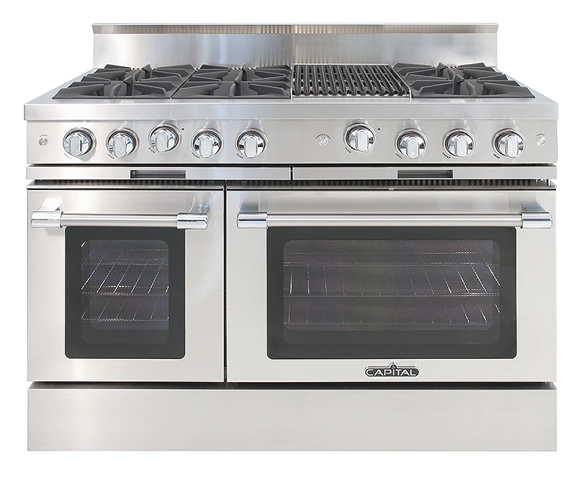 48″ Classic Chef Range 4 Open Burners / Grill / 2 Open Burners NG MCOR484B2N