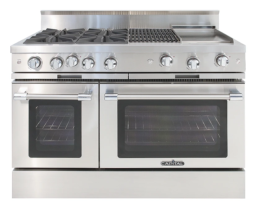 48″ Classic Chef Range 4 Open Burners / Grill / Griddle LP MCOR484BGL