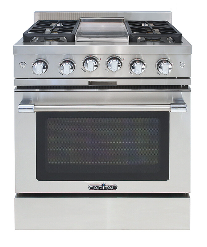 30″ Classic Chef Range 2 Burners / Griddle / 2 Burners NG MCR302N