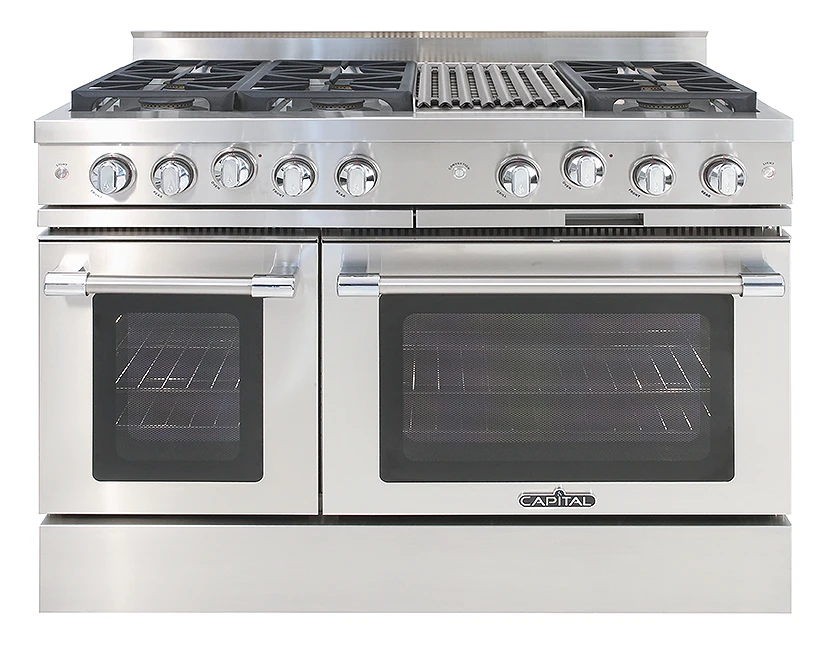 48″ Classic Chef Range 4 Sealed Burners / Grill / 2 Sealed Burners NG MCR484B2N