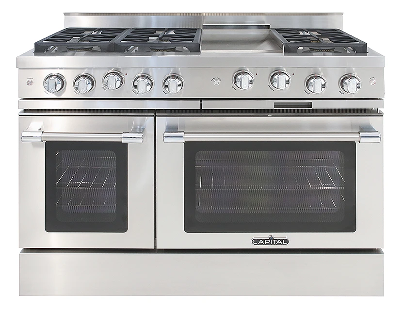 48″ Classic Chef Range 4 Sealed Burners / Griddle / 2 Sealed Burners LP MCR484G2L