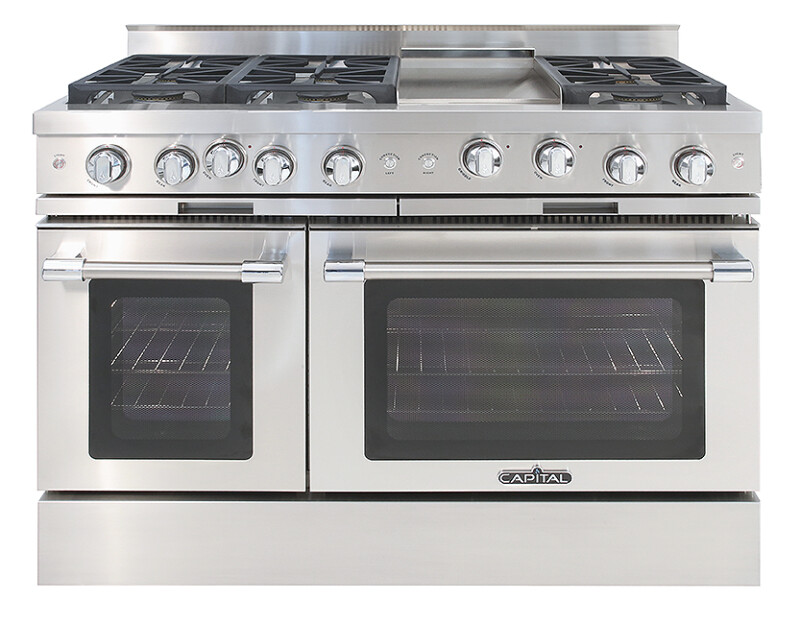 48″ Classic Chef Range 4 Burners / Griddle / 2 Burners LP MCR484L
