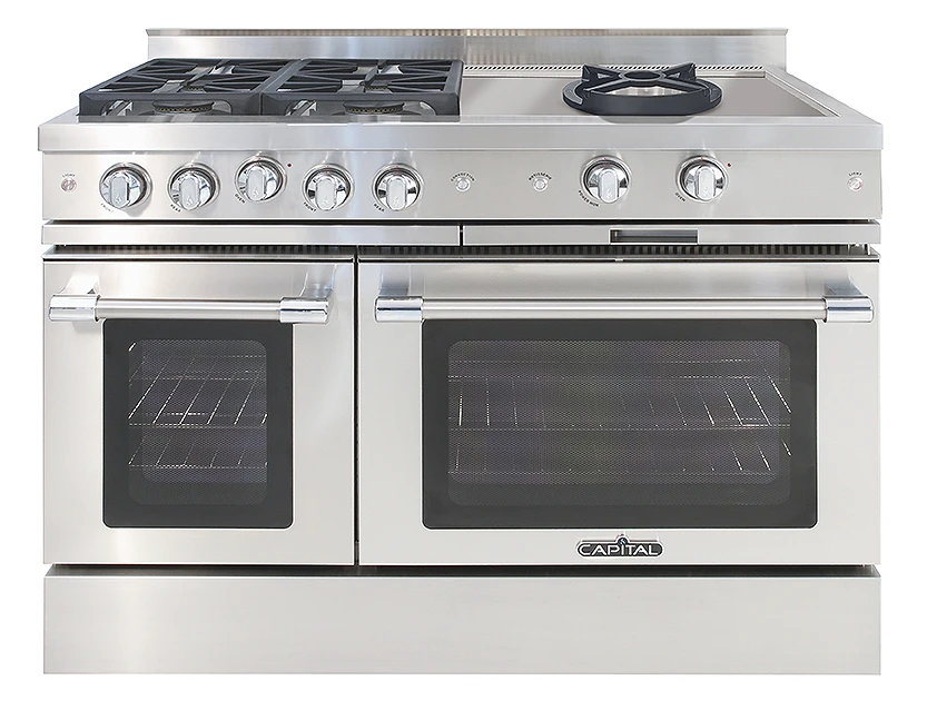 48″ Classic Chef Range 4 Sealed Burners / Sealed Power Wok NG MCR484WN