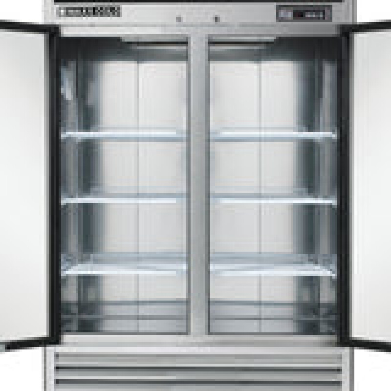 Maxx Cold Double Door Reach-In Refrigerator, Bottom Mount, in Stainless Steel MCR49FDHC