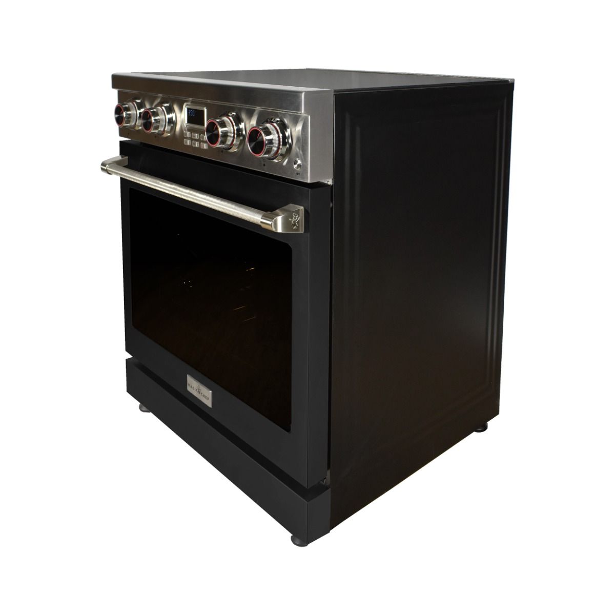 30 Inch Freestanding Electric Range With Black Door MCSPE30SLBD