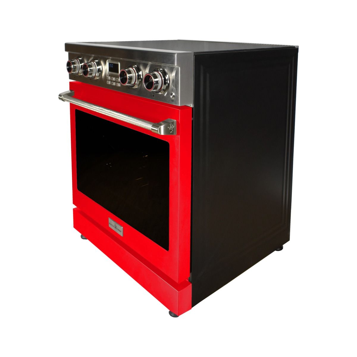 30 Inch Freestanding Electric Range With Red Door MCSPE30SLRD