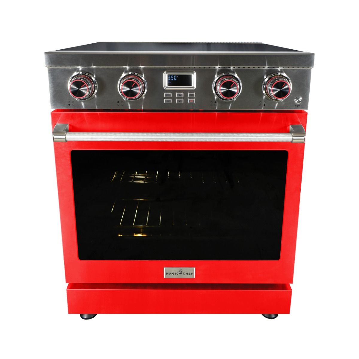 30 Inch Freestanding Electric Range With Red Door MCSPE30SLRD